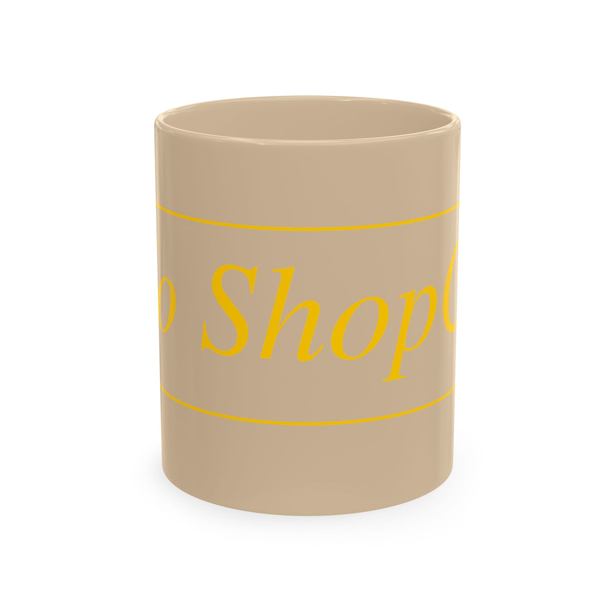 No ShopCo Logo 11oz mug, yellow logo – photo 2