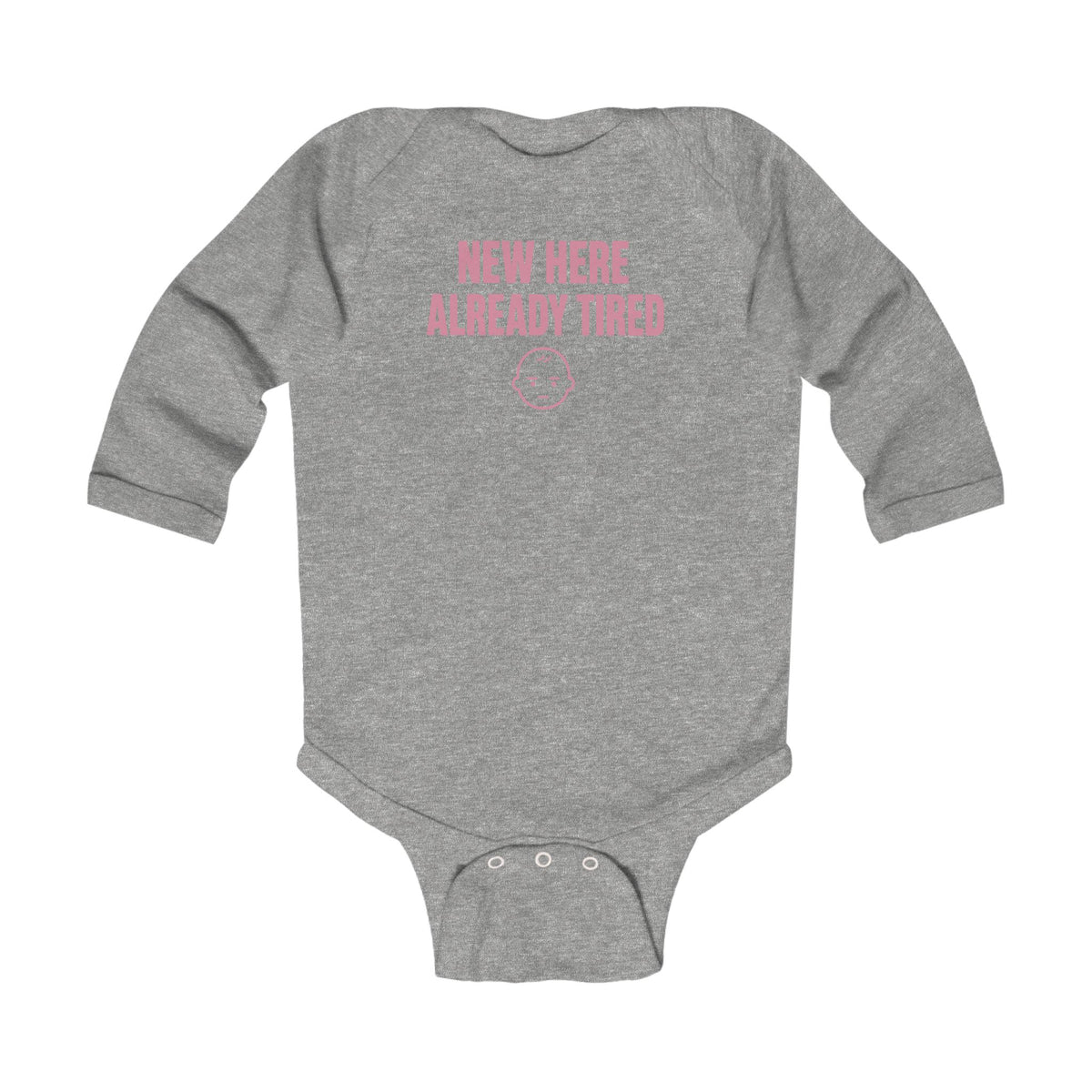 No ShopCo New Here Already Tired bodysuit, pink – photo 4