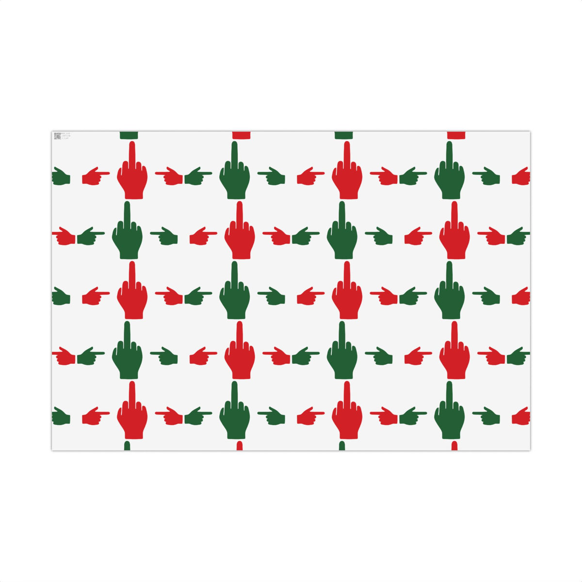 No ShopCo Pointer Finger Christmas gift wrap, white – photo 4