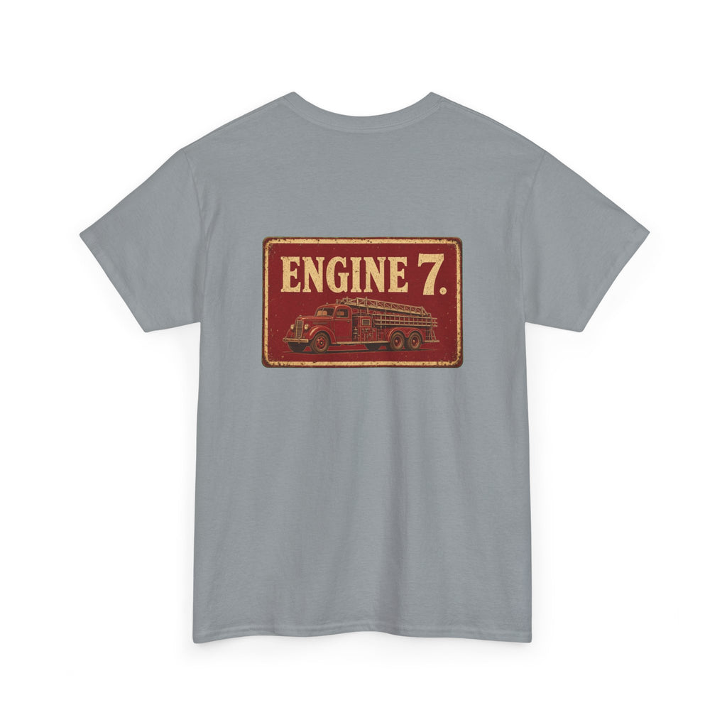 No ShopCo Engine 7 fire truck T-shirt, red logo – photo 19