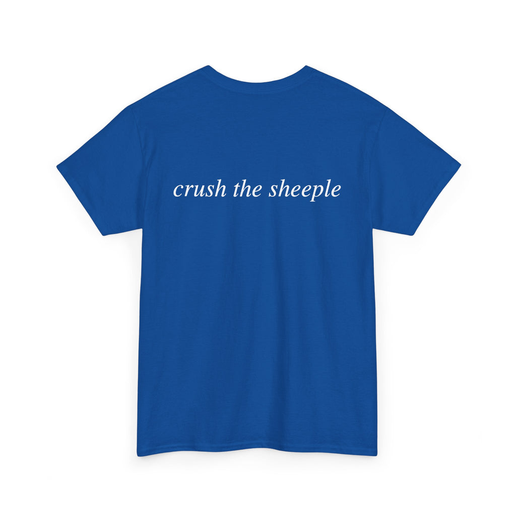 No ShopCo Crush The Sheeple T-shirt, white graphic – photo 11