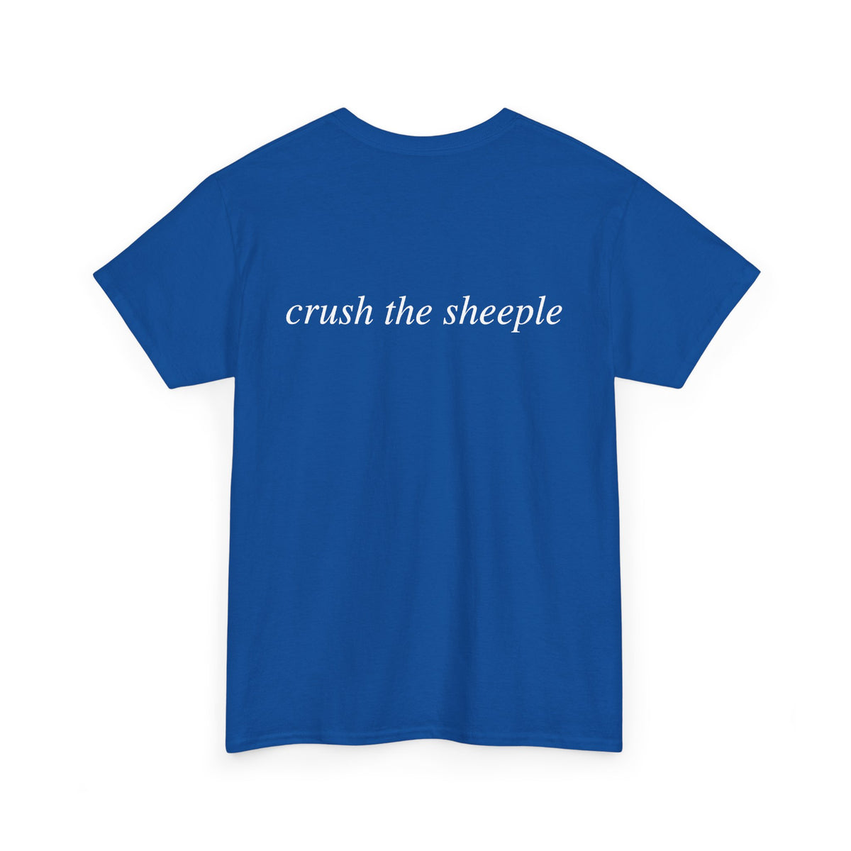 No ShopCo Crush The Sheeple T-shirt, white graphic – photo 11