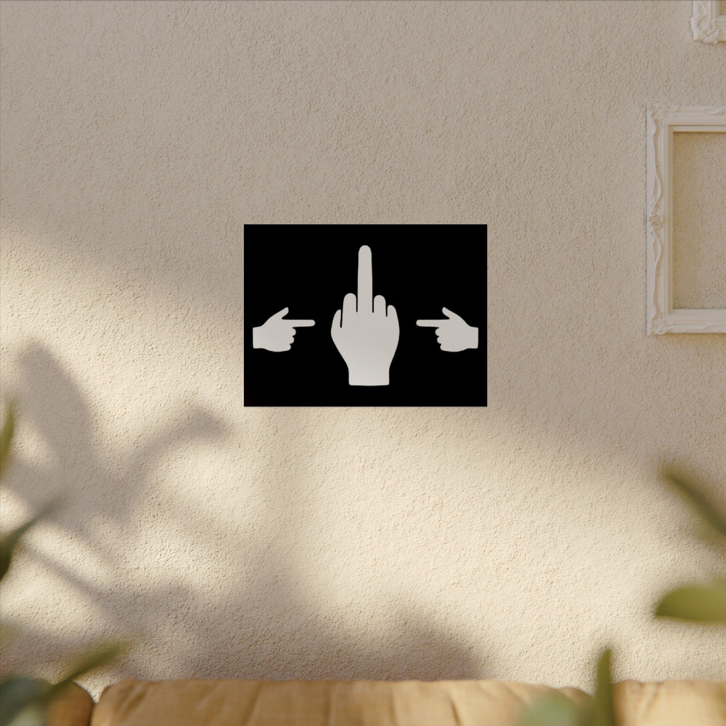 No ShopCo Pointer Finger unframed matte poster wall art