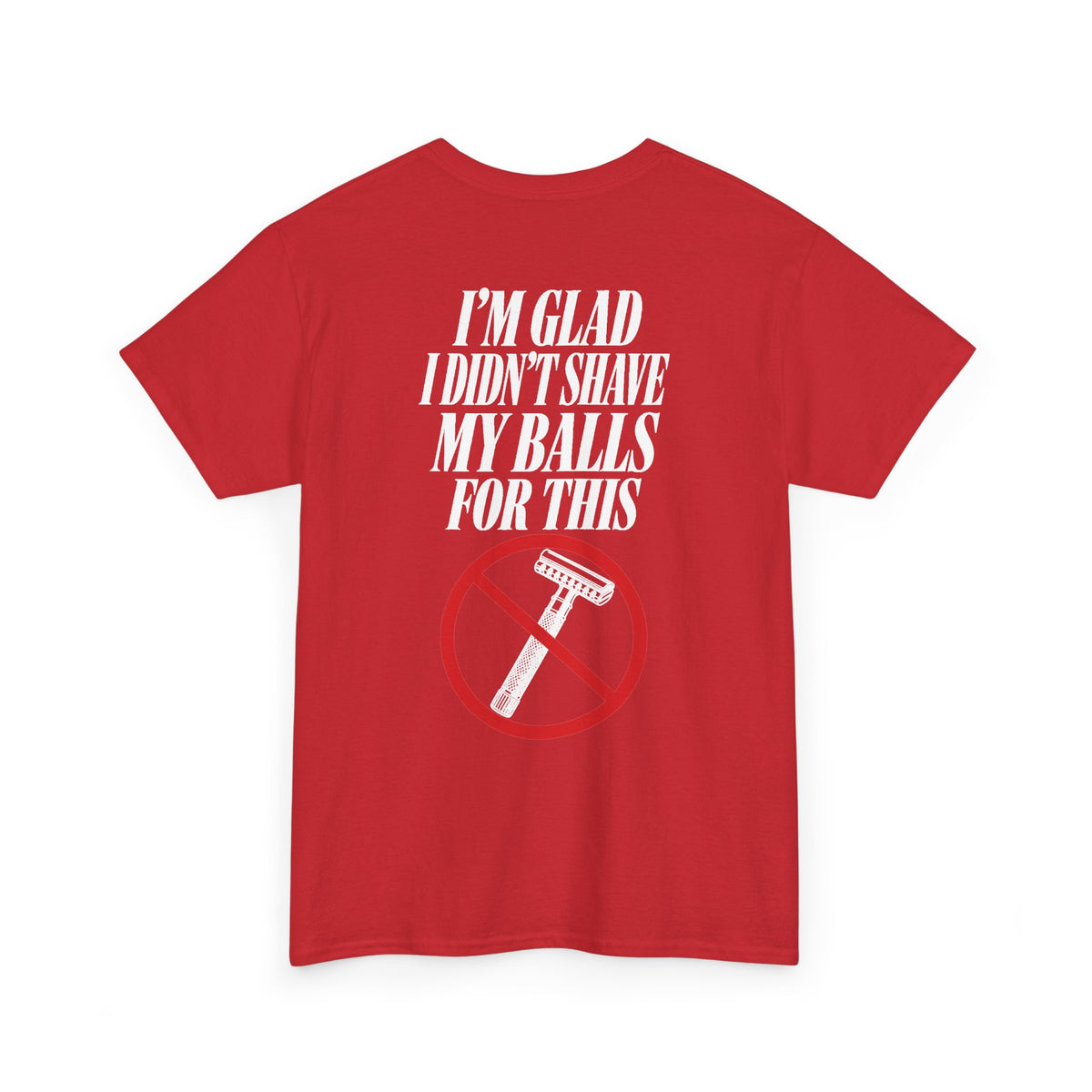 No ShopCo I'm Glad I Didn't Shave T-shirt, white graphic – photo 23