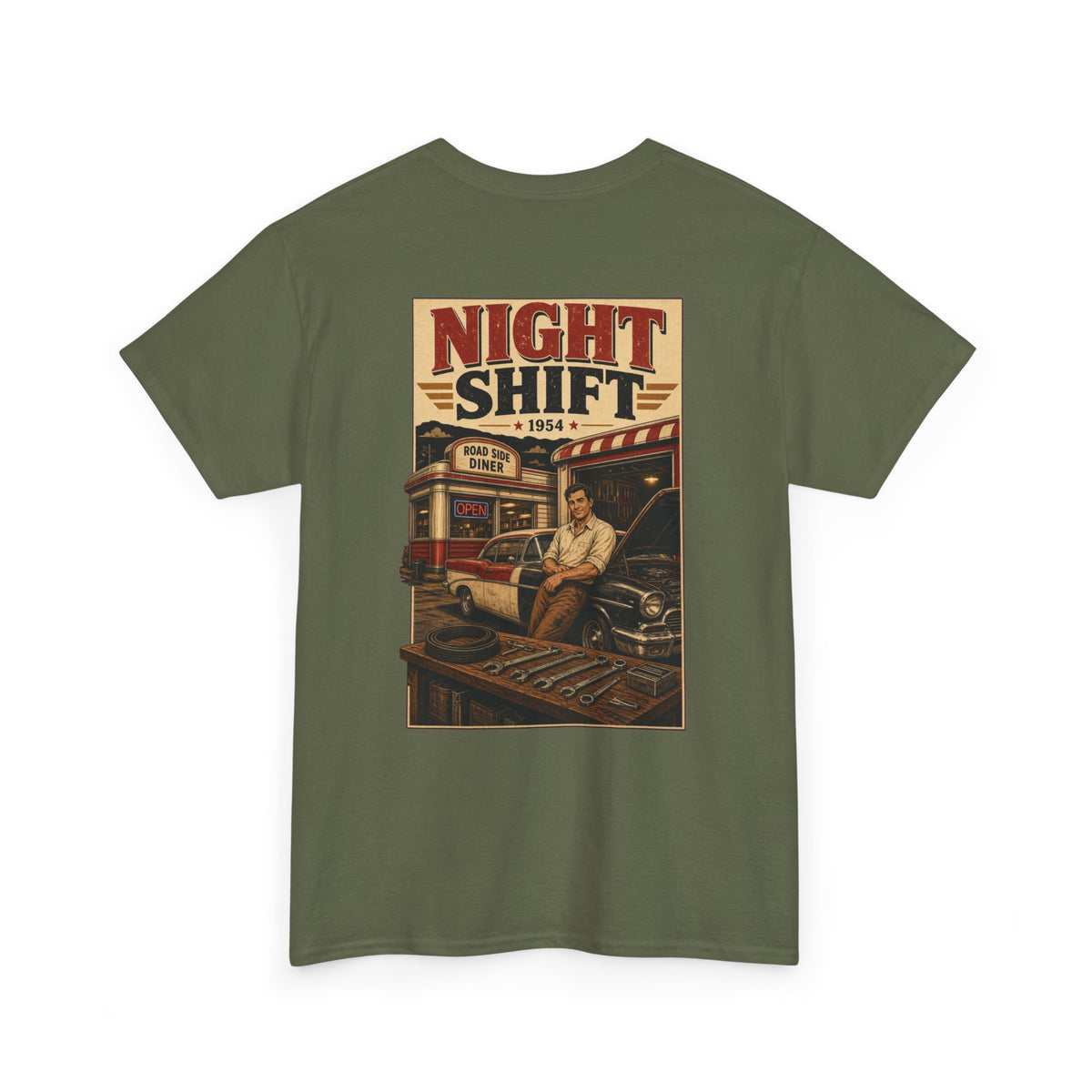 No ShopCo Night Shift T-shirt, black logo – photo 14