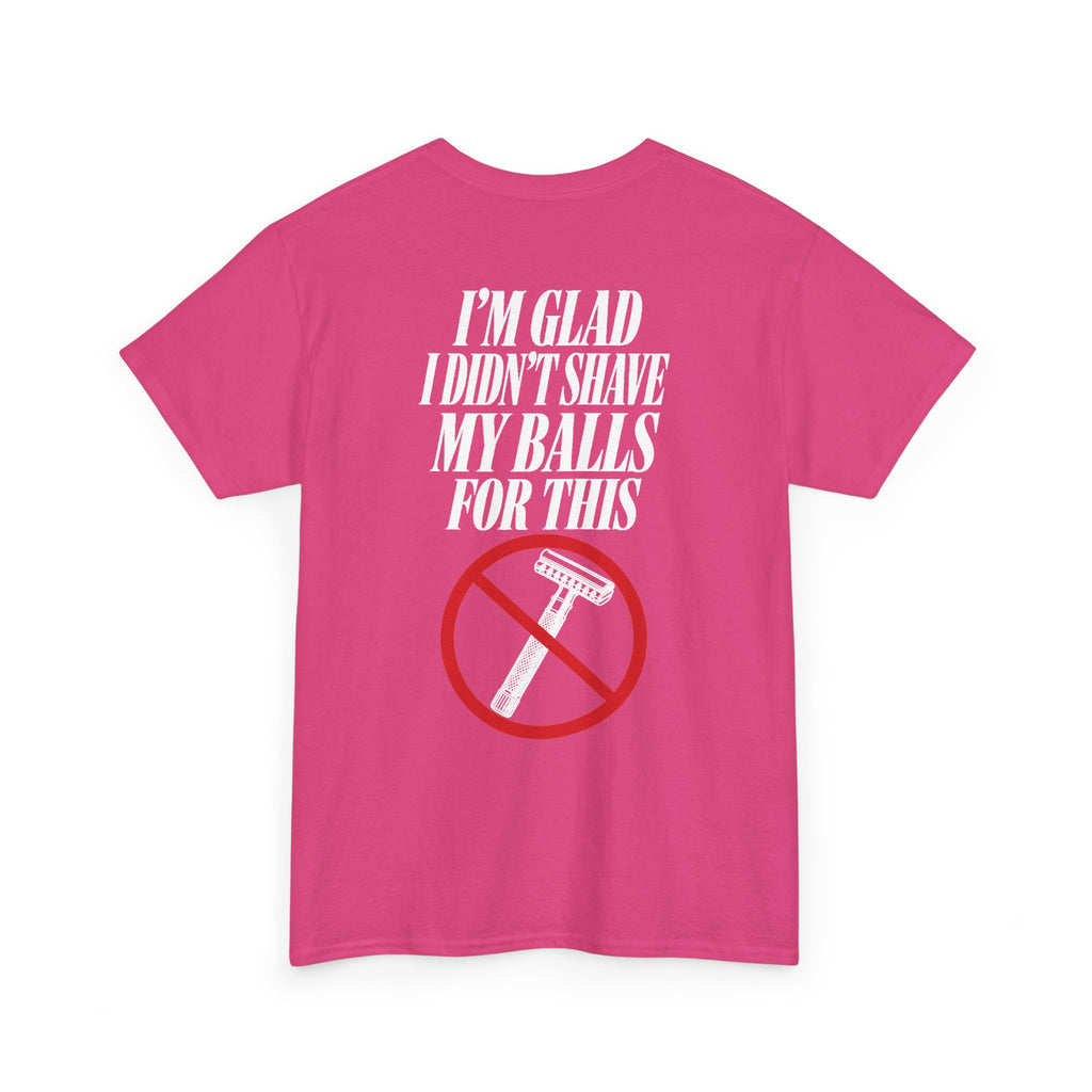 No ShopCo I'm Glad I Didn't Shave T-shirt, white graphic – photo 38