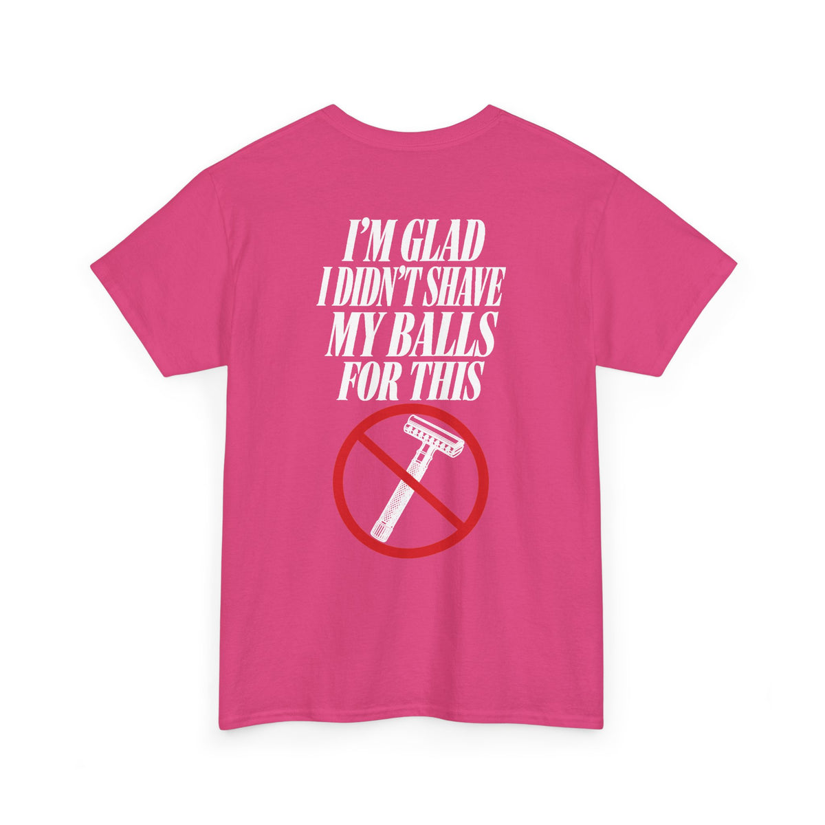 No ShopCo I'm Glad I Didn't Shave T-shirt, white graphic – photo 38