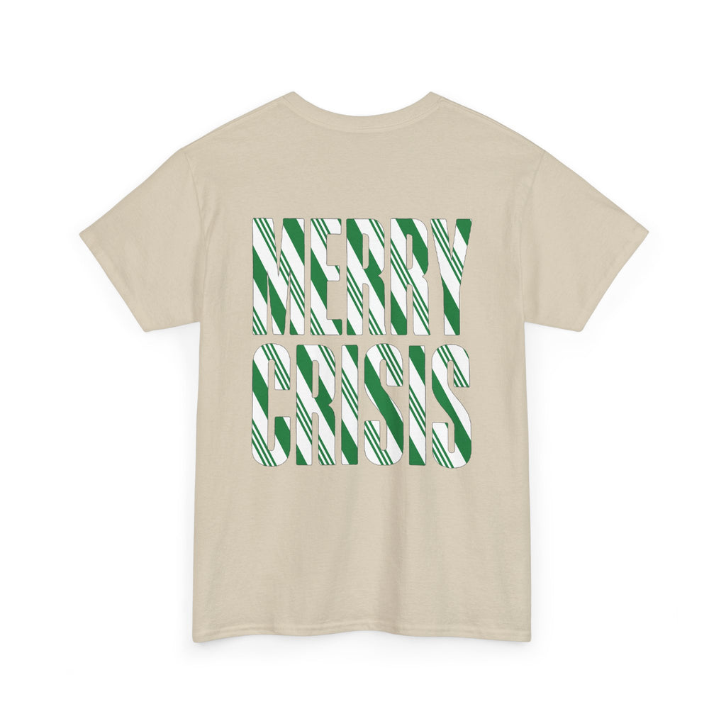 No ShopCo Merry Crisis T-shirt, green & white – photo 15