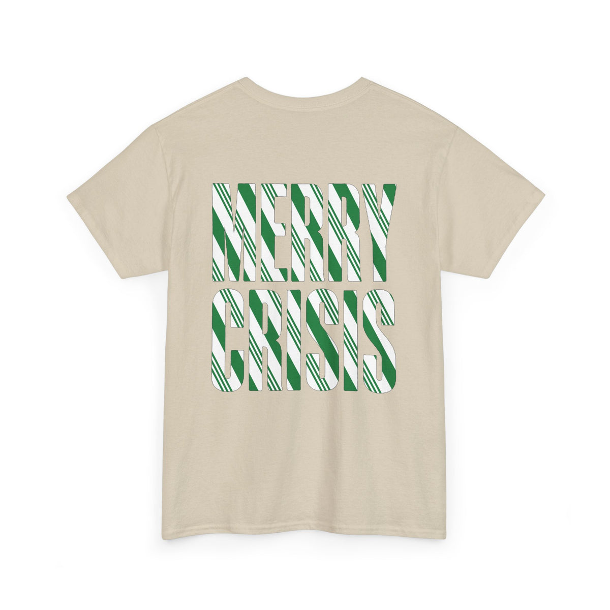 No ShopCo Merry Crisis T-shirt, green & white – photo 15
