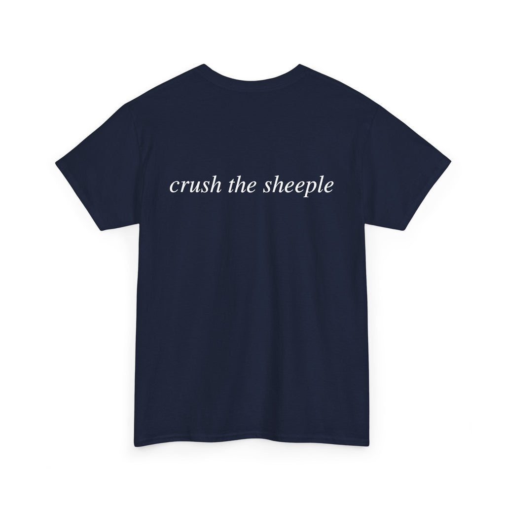 No ShopCo Crush The Sheeple T-shirt, white graphic – photo 14