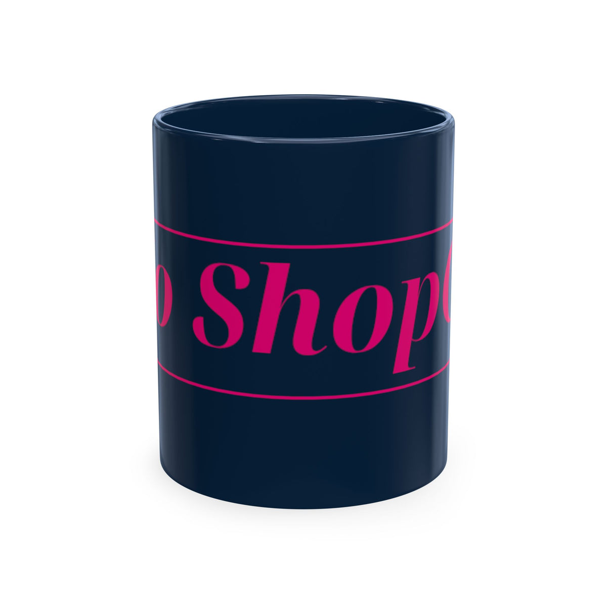No ShopCo Logo 11oz mug, fuchsia logo – photo 10