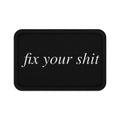 No ShopCo FYS 3 x 2 inch tactical patch, white script on black