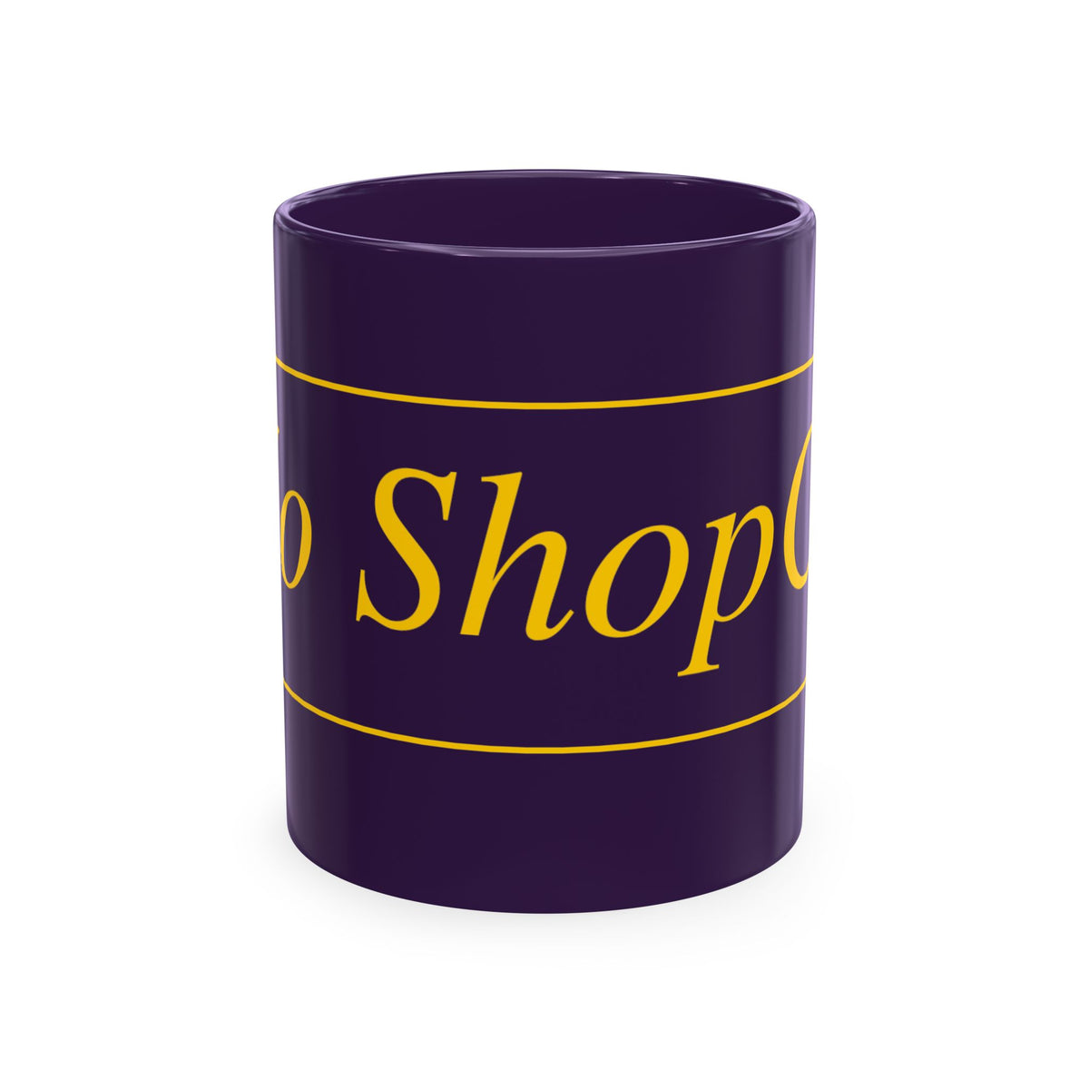 No ShopCo Logo 11oz mug, yellow logo – photo 9