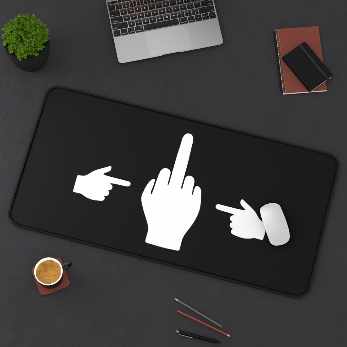 No ShopCo Pointer Finger black desk mat – photo 8