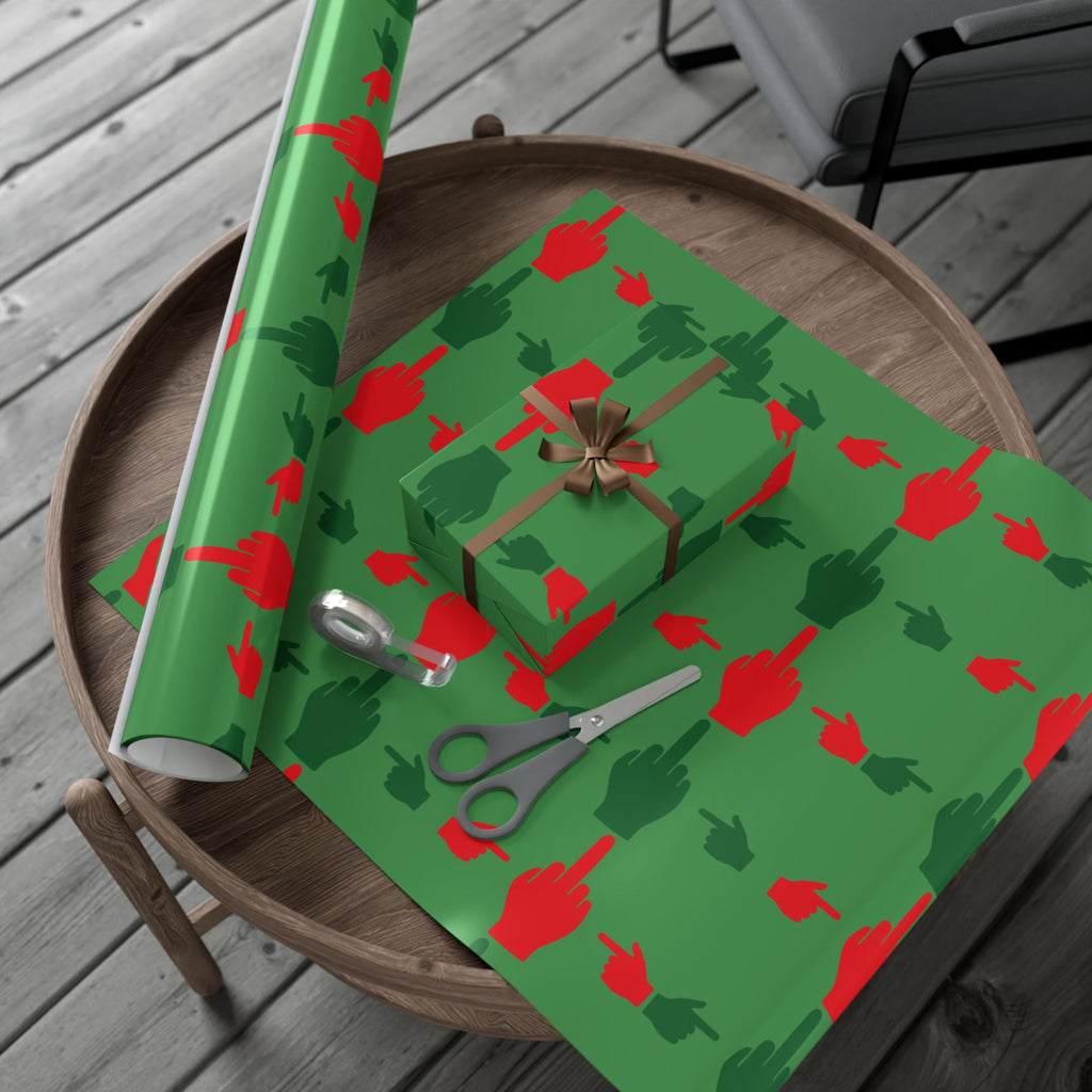 No ShopCo Pointer Finger Christmas gift wrap, green – photo 23