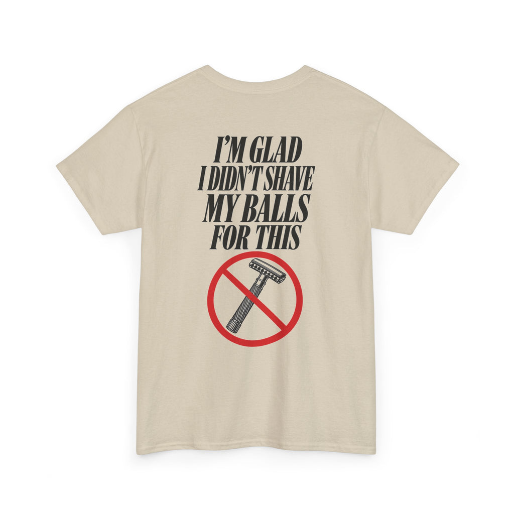 No ShopCo I'm Glad I Didn't Shave T-shirt, black graphic – photo 2