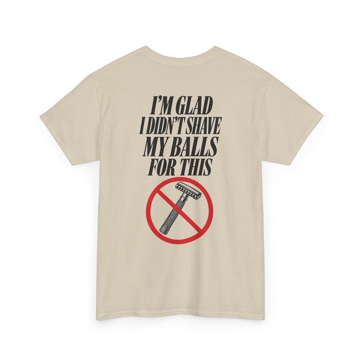 No ShopCo I'm Glad I Didn't Shave T-shirt, black graphic – photo 2