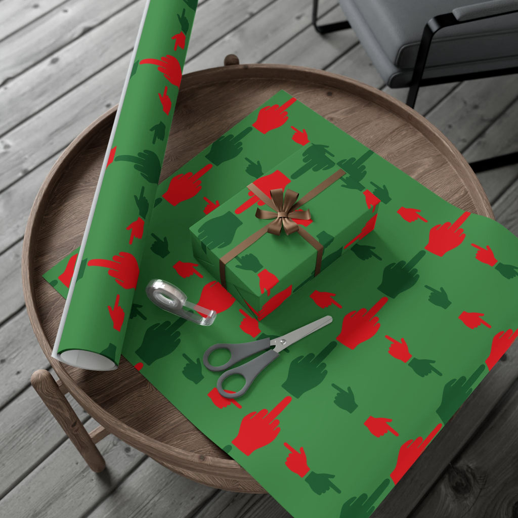 No ShopCo Pointer Finger Christmas gift wrap, green – photo 14