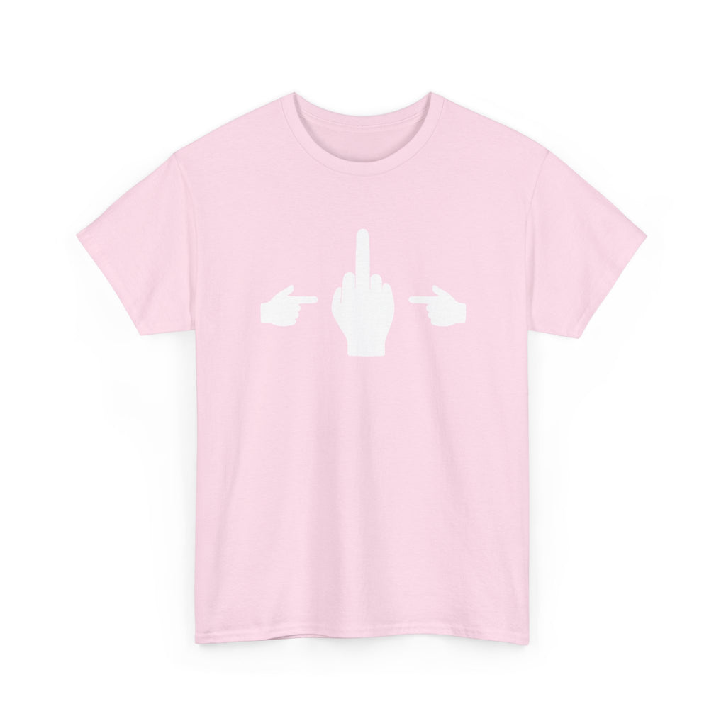 No ShopCo Pointer Finger T-shirt, white front graphic – photo 5