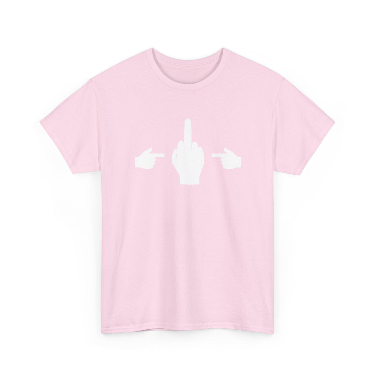 No ShopCo Pointer Finger T-shirt, white front graphic – photo 5