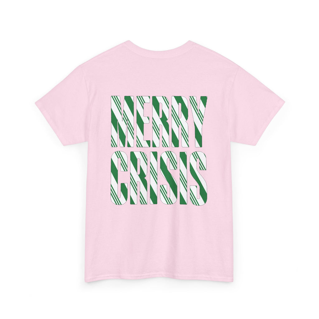 No ShopCo Merry Crisis T-shirt, green & white – photo 18