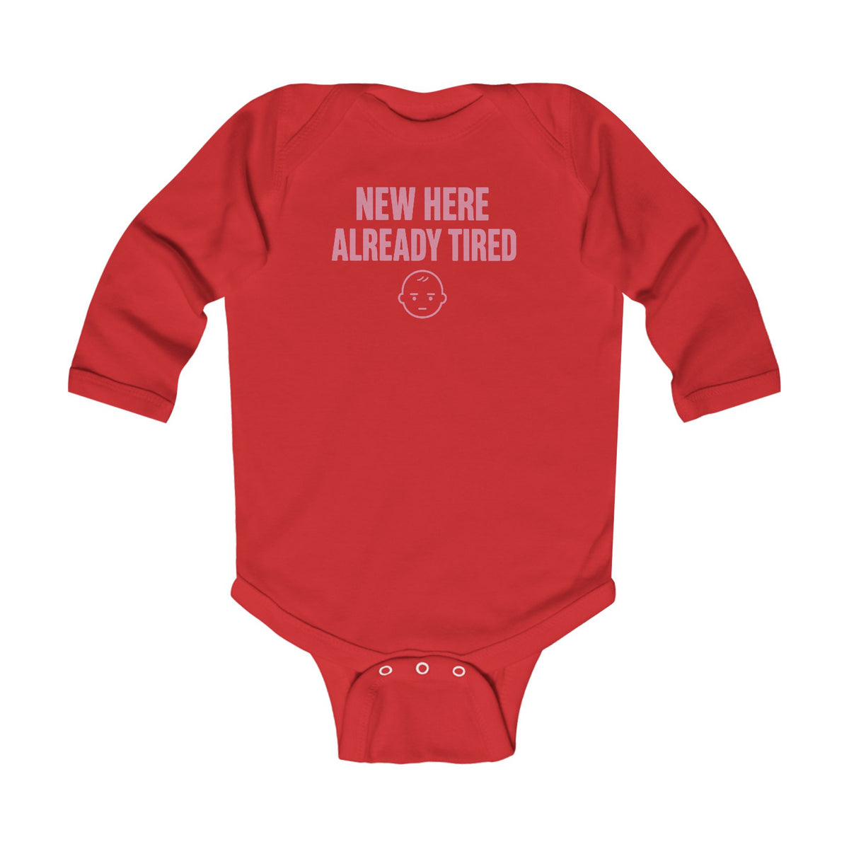 No ShopCo New Here Already Tired bodysuit, pink – photo 6