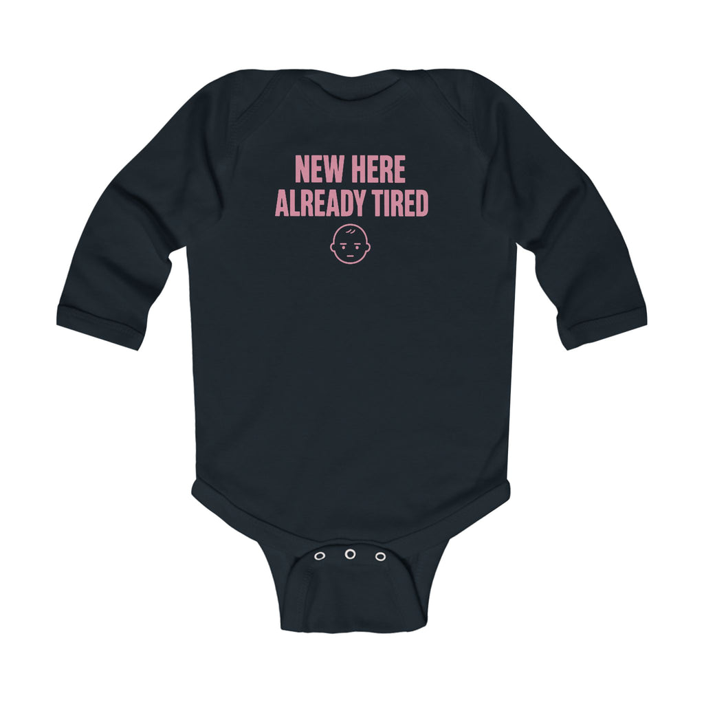 No ShopCo New Here Already Tired bodysuit, pink – photo 5