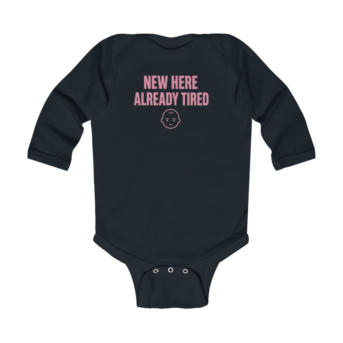 No ShopCo New Here Already Tired bodysuit, pink – photo 5