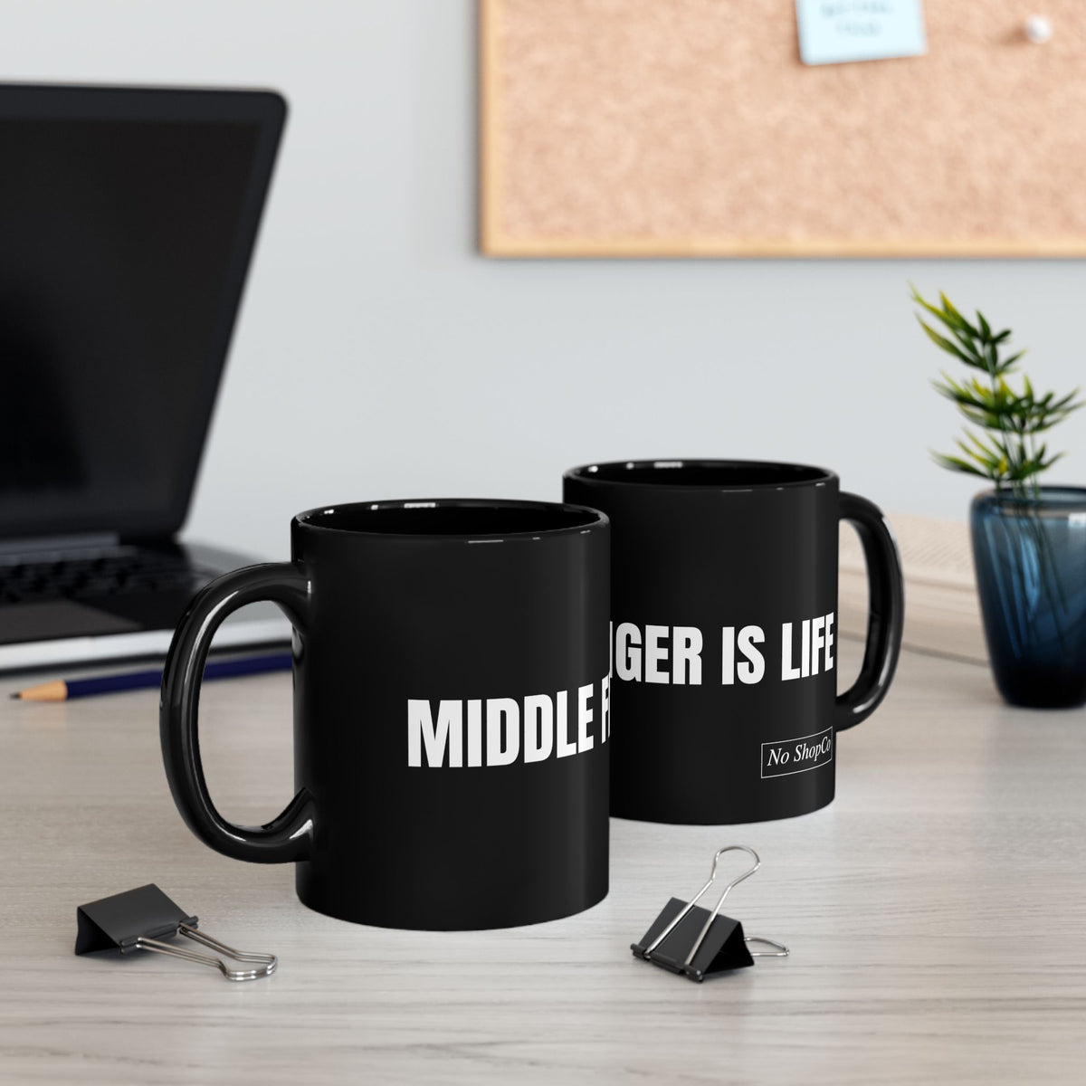 No ShopCo Middle Finger Is Life black mug – photo 7
