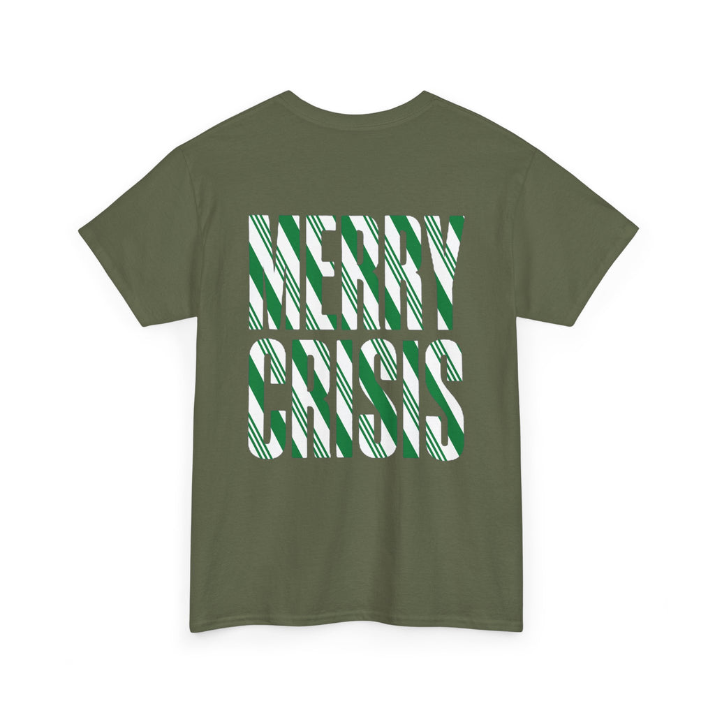 No ShopCo Merry Crisis T-shirt, green & white – photo 16