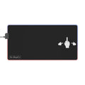 No ShopCo Pointer Finger black LED gaming mouse pad with white mid-right hand graphic