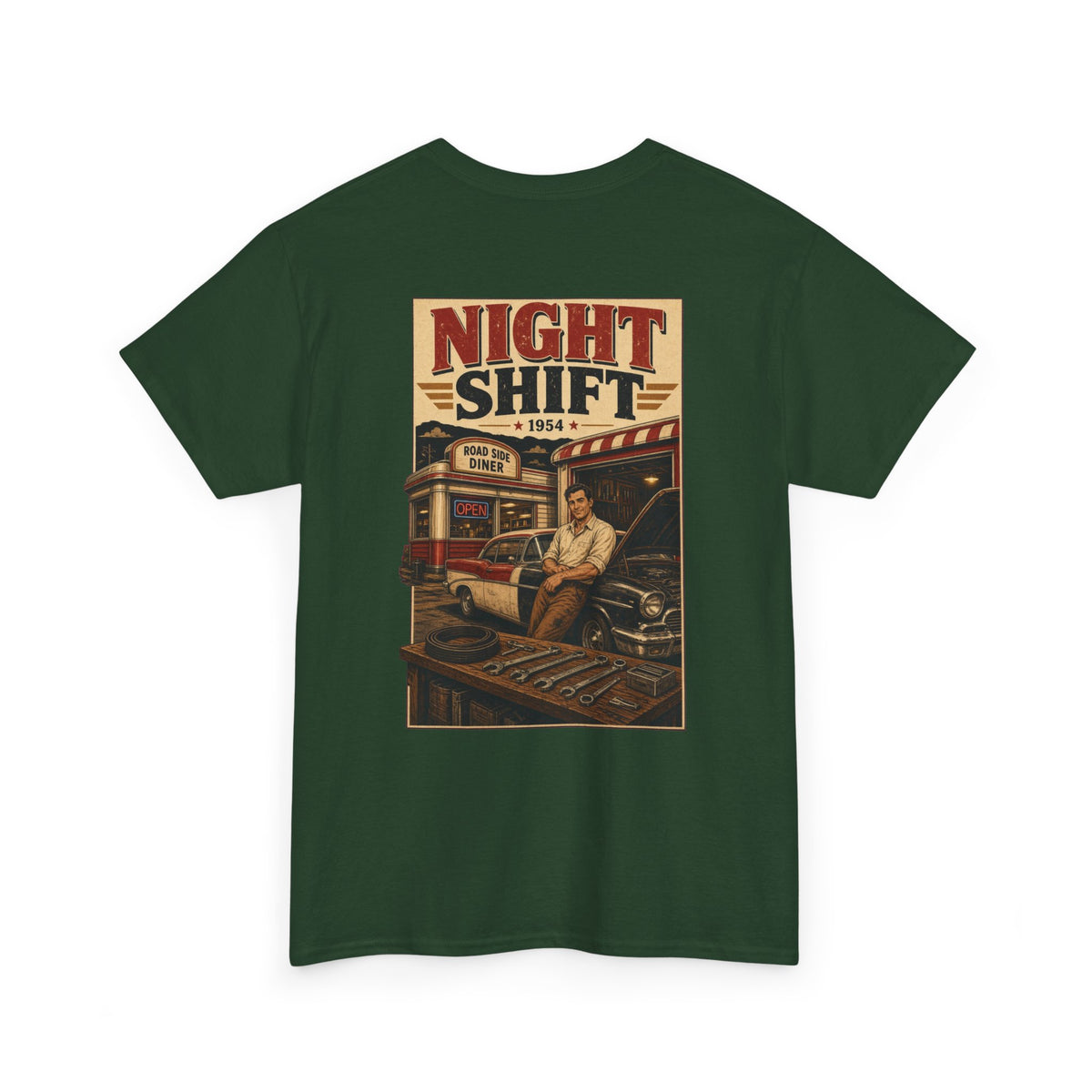 No ShopCo Night Shift T-shirt, red logo – photo 19