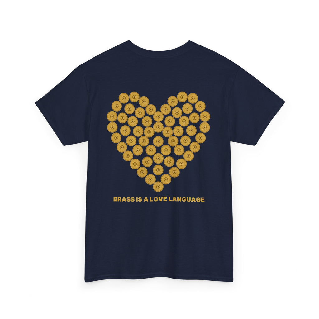 No ShopCo Brass Is A Love Language T-shirt, gold back graphic – photo 14