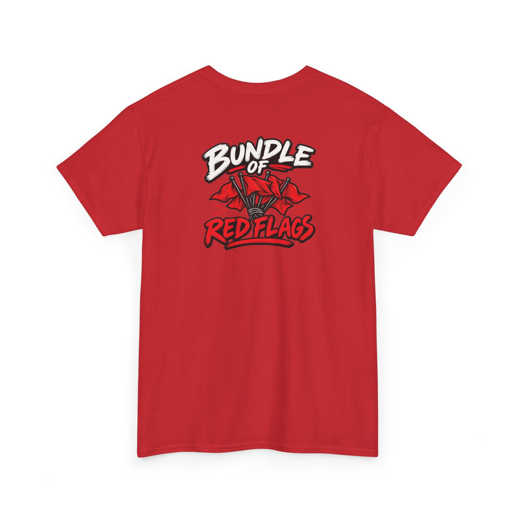 No ShopCo Bundle of Red Flags T-shirt, black & red – photo 13