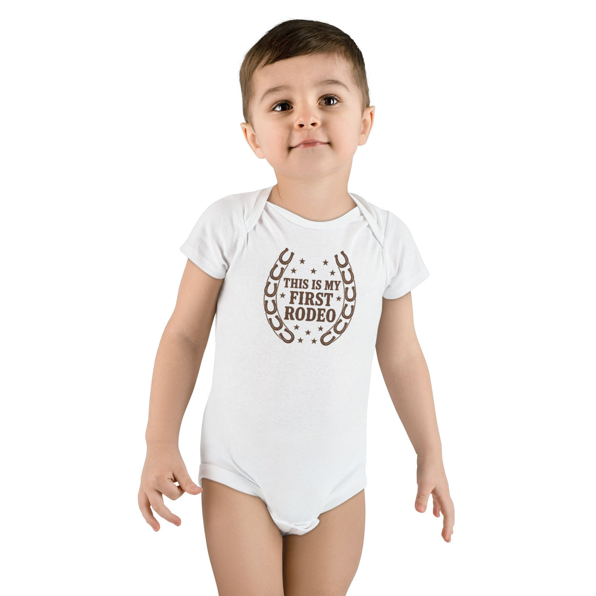 No ShopCo This Is My First Rodeo organic baby bodysuit – photo 3
