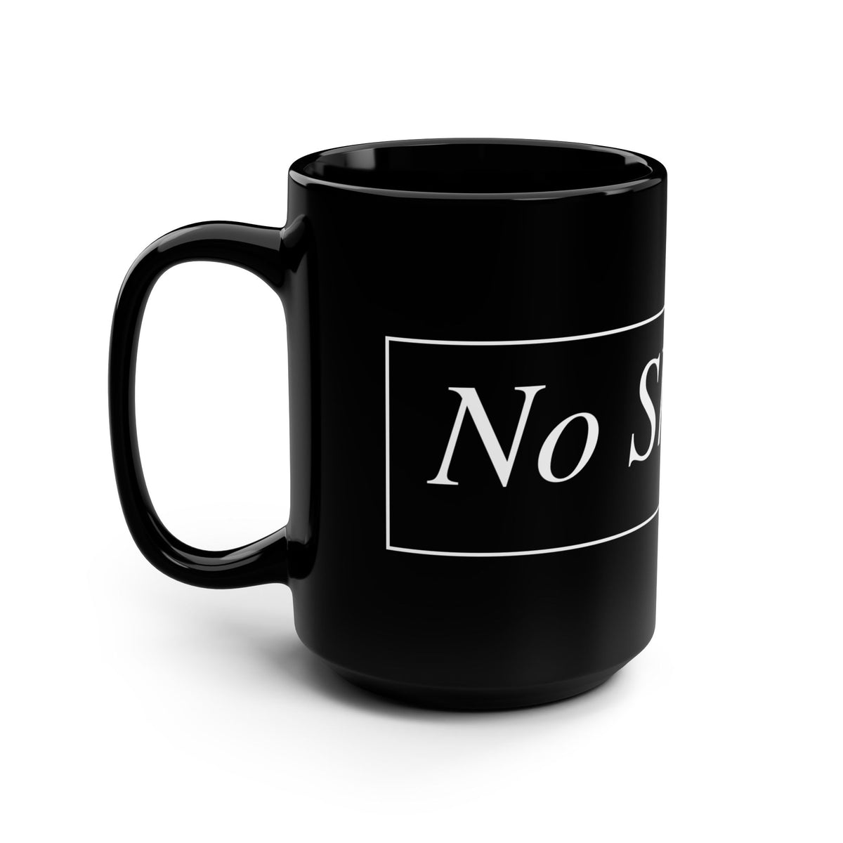 No ShopCo Logo 15oz black mug, white logo – photo 4