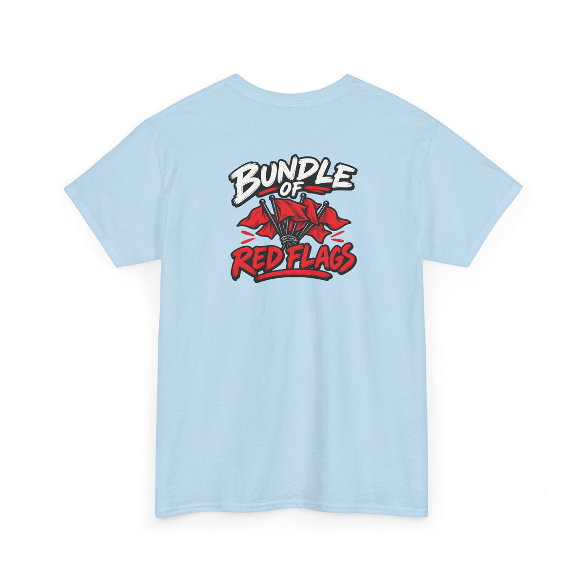 No ShopCo Bundle of Red Flags T-shirt, white logo – photo 14