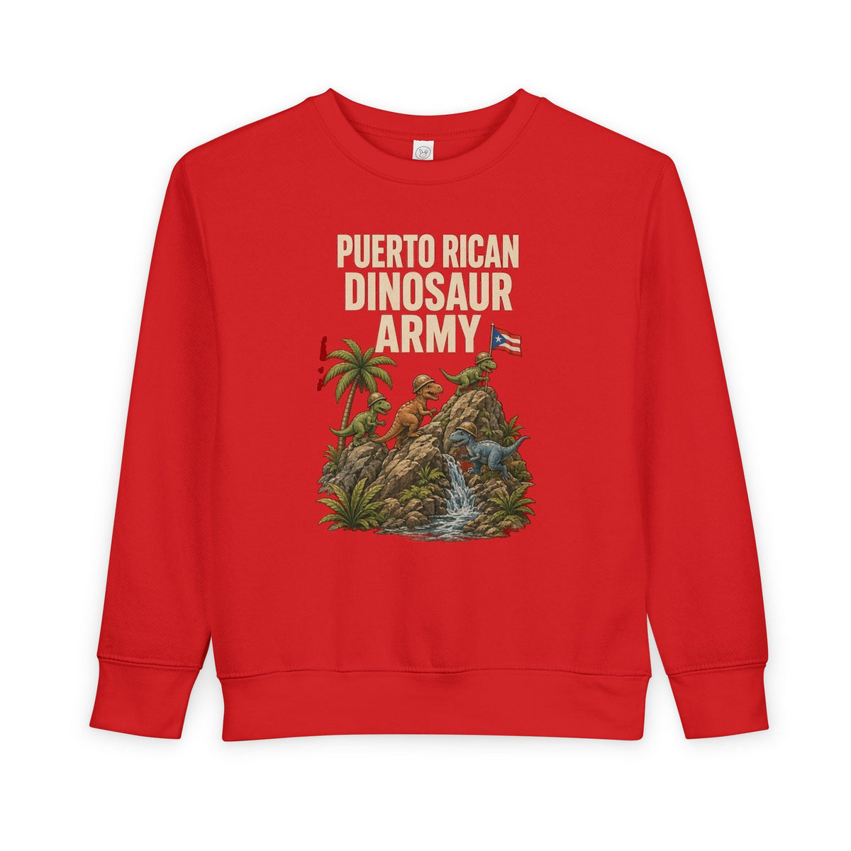No ShopCo Puerto Rican Dinosaur Army kids' sweatshirt – photo 6