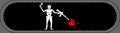 No ShopCo NFA Pirate skateboard deck, Hourglass Edition: white skeleton with an hourglass and an AR-15 SBR aimed at a red heart on black, horizontal layout