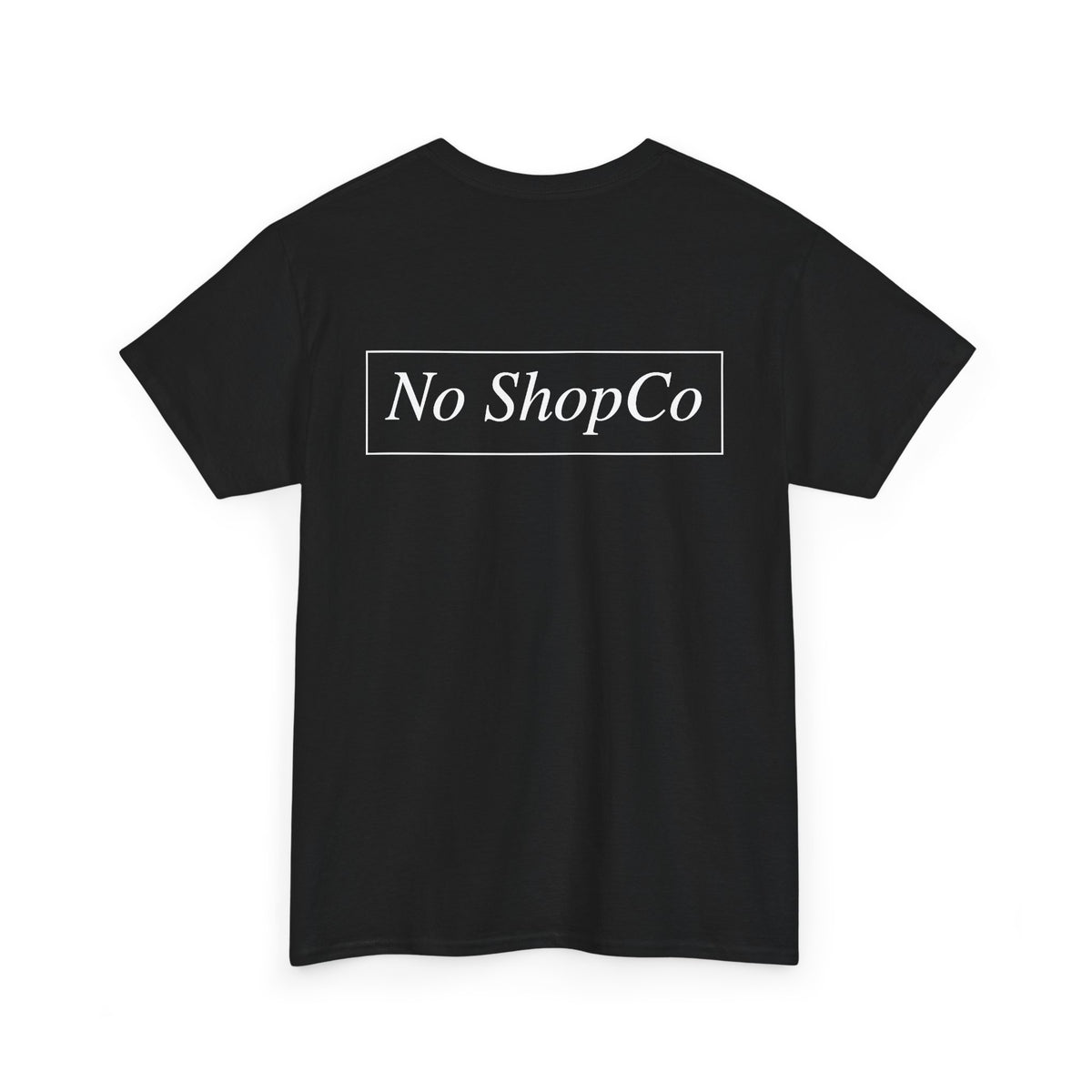 No ShopCo Logo T-shirt with white chest and back logos