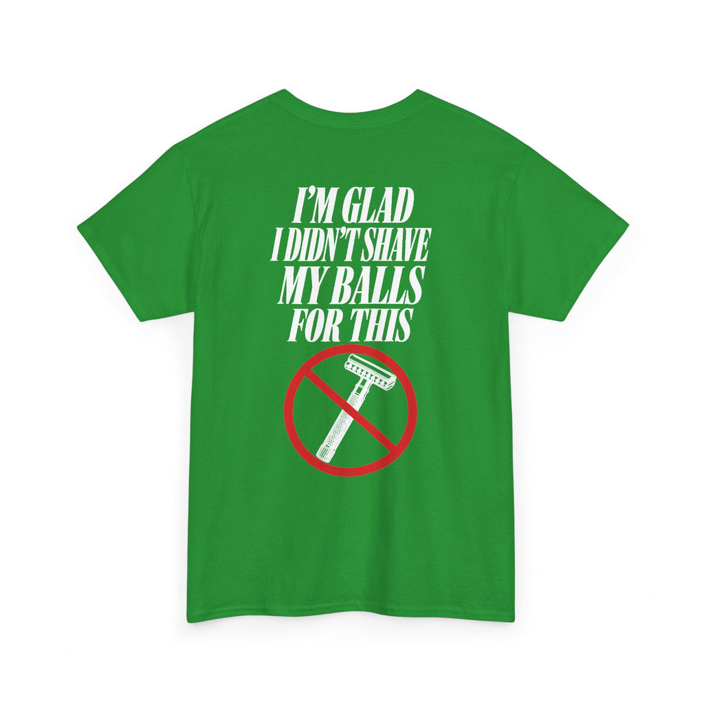 No ShopCo I'm Glad I Didn't Shave T-shirt, white graphic – photo 33
