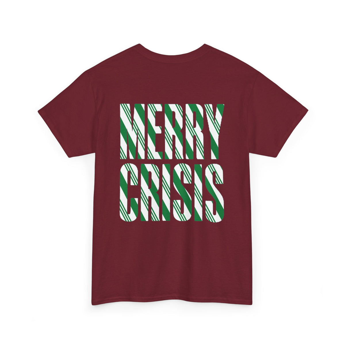 No ShopCo Merry Crisis T-shirt, green & white – photo 24