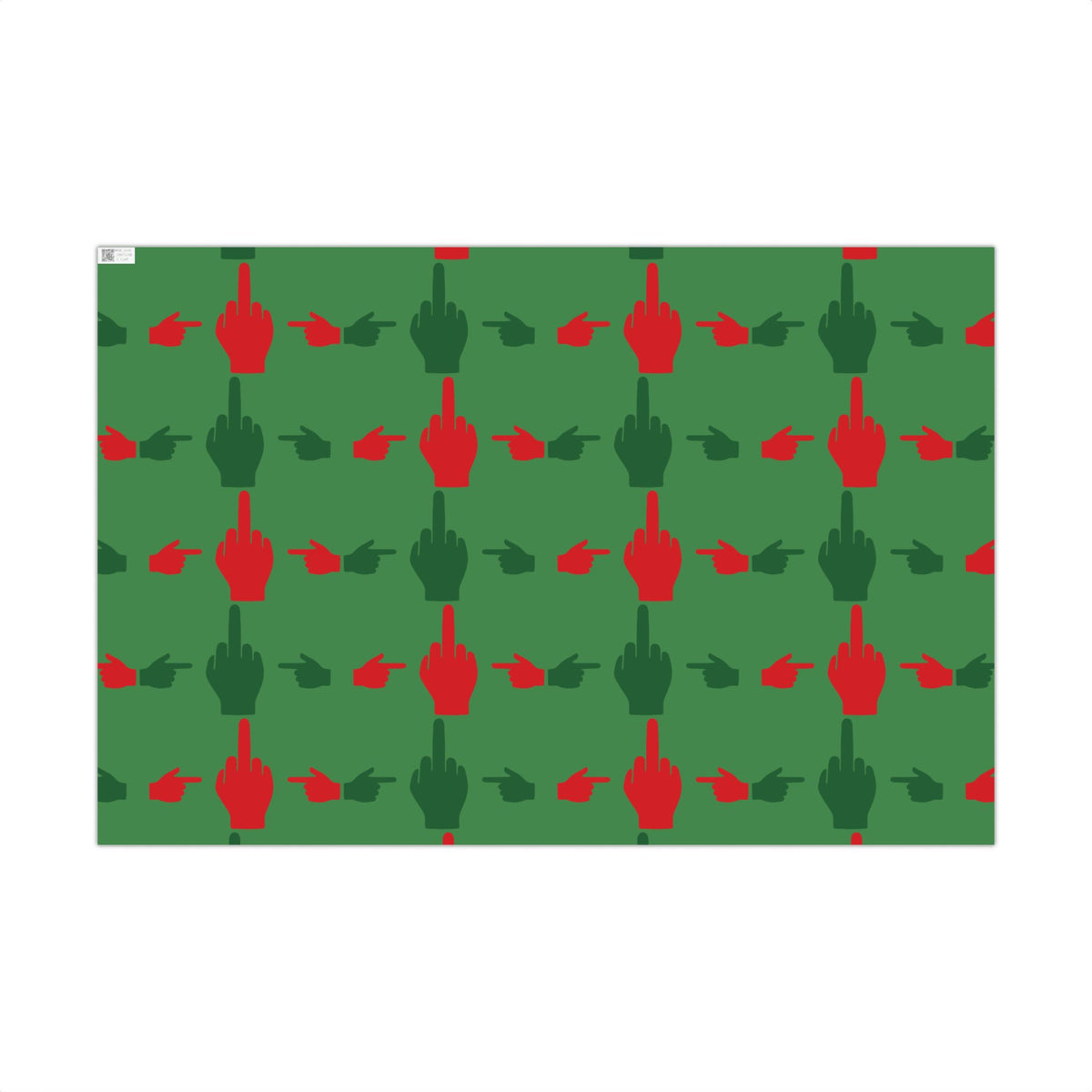 No ShopCo Pointer Finger Christmas gift wrap, green – photo 4