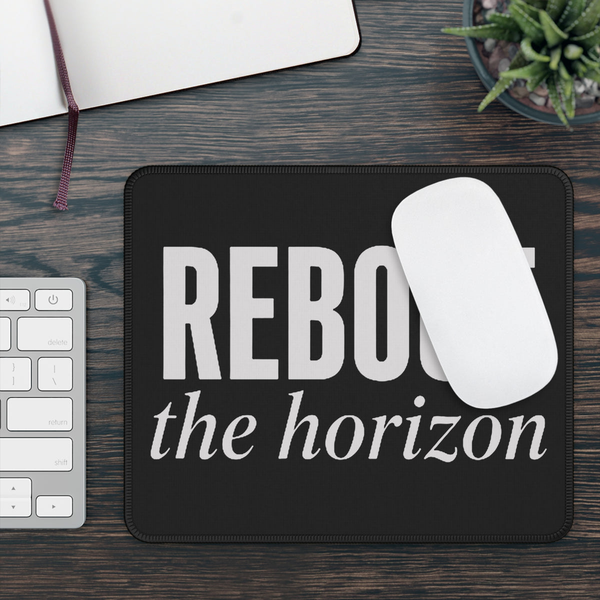No ShopCo Reboot The Horizon black gaming mouse pad – photo 3