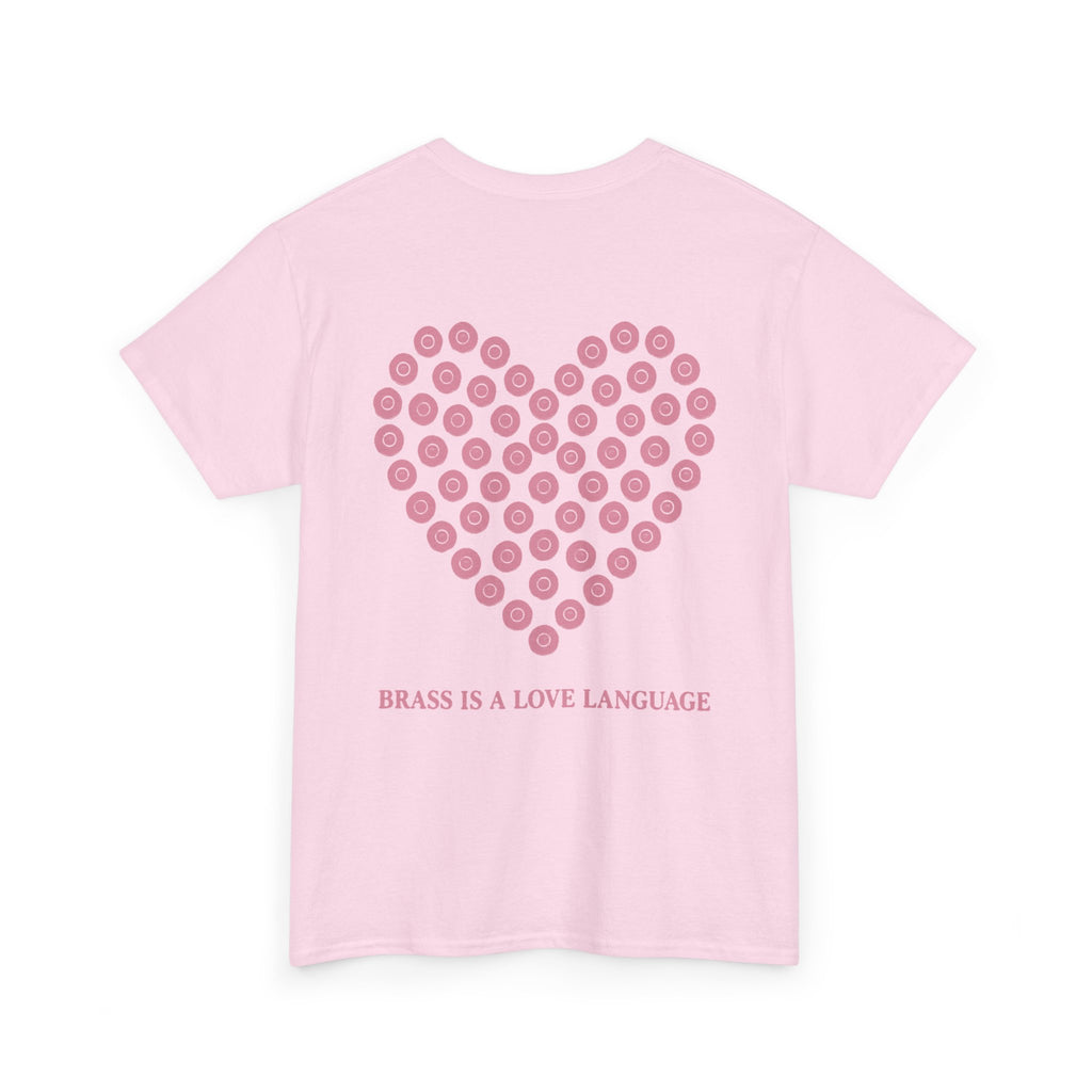 No ShopCo Brass Is A Love Language T-shirt, pink – photo 2