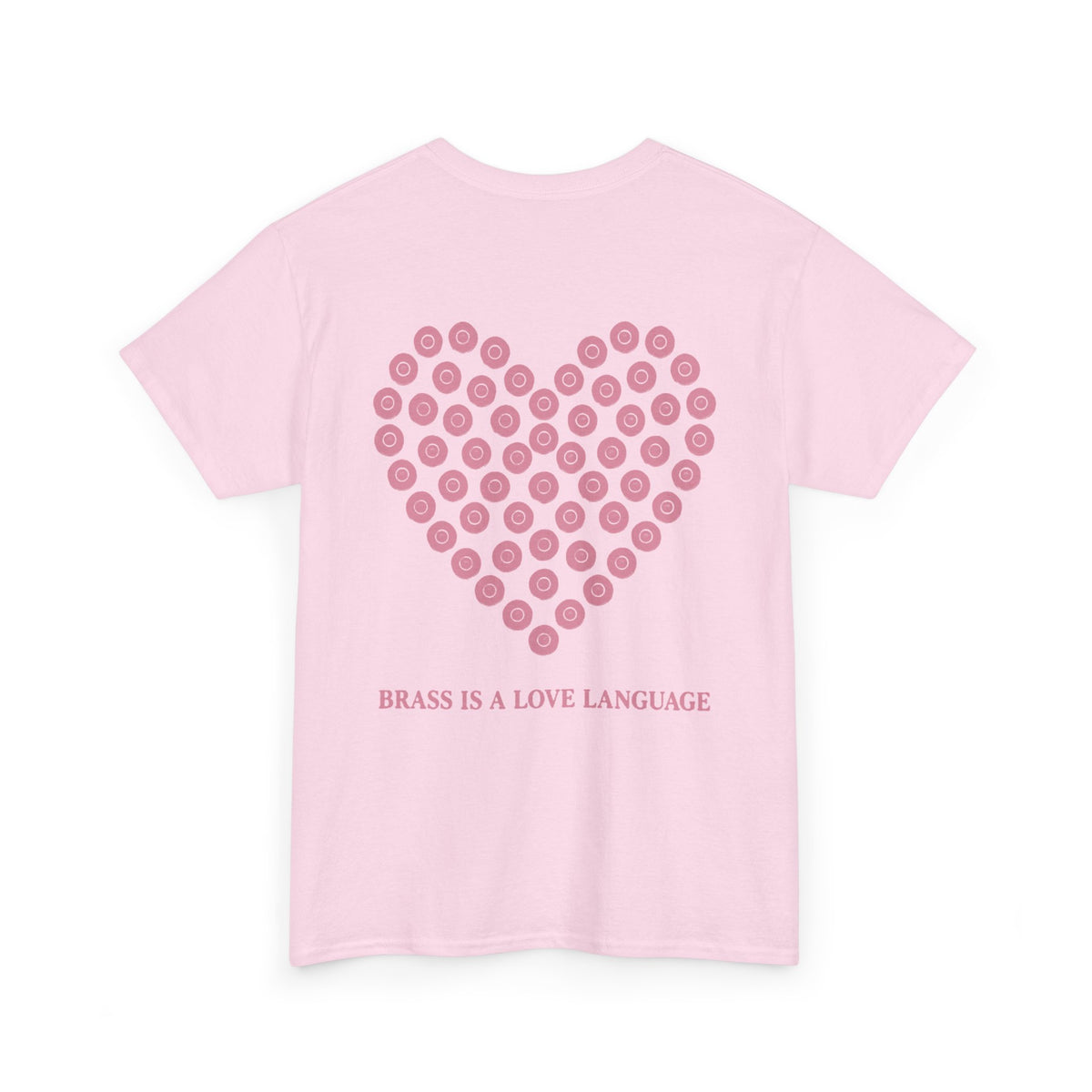 No ShopCo Brass Is A Love Language T-shirt, pink – photo 2
