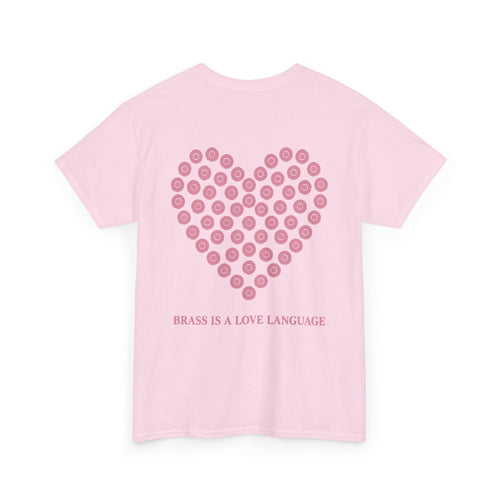 No ShopCo Brass Is A Love Language T-shirt, pink – photo 2