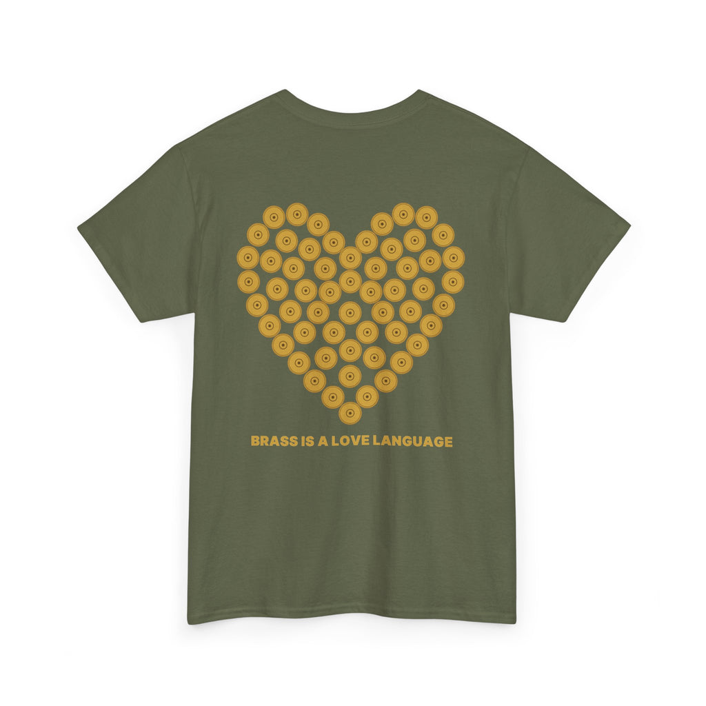No ShopCo Brass Is A Love Language T-shirt, gold back graphic – photo 10