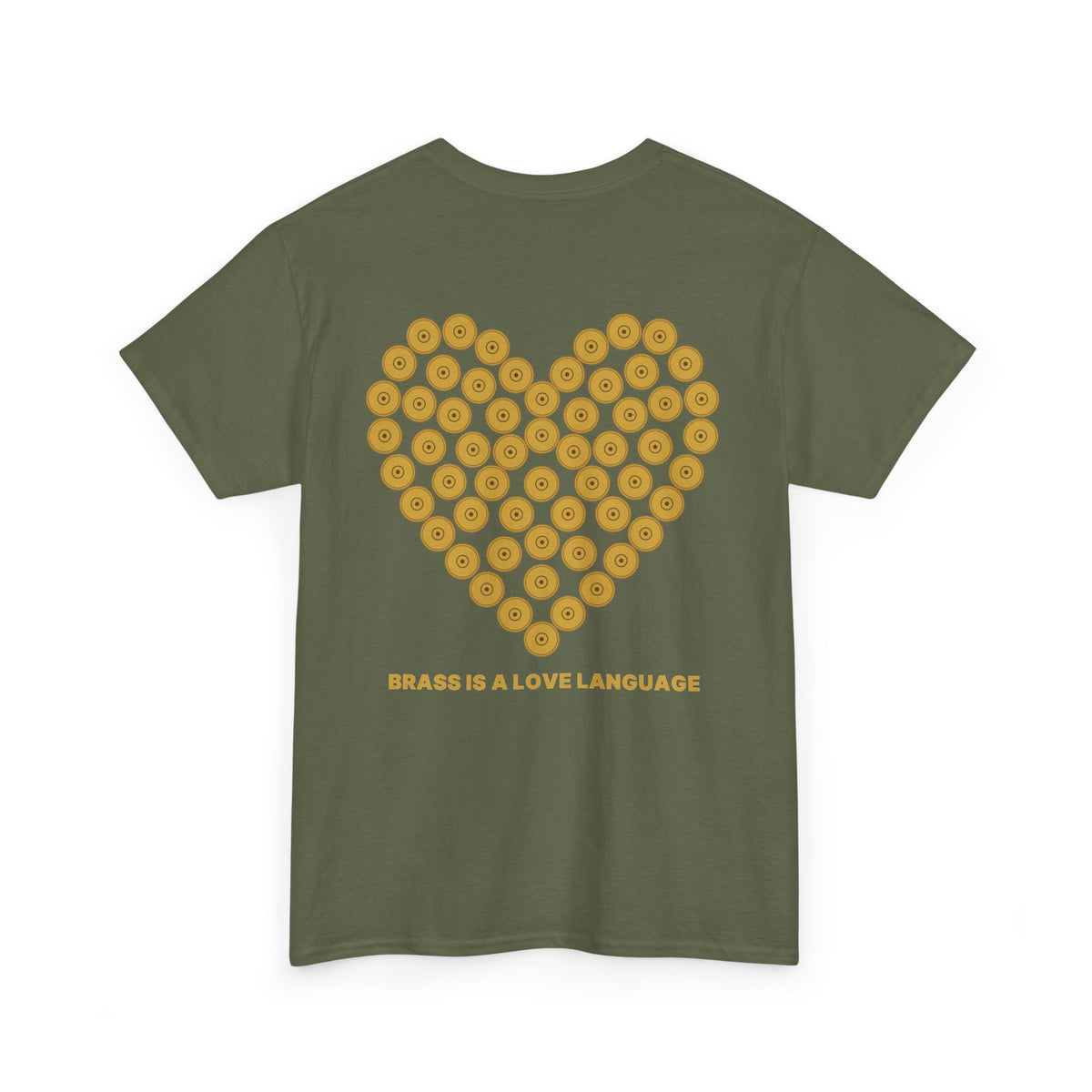 No ShopCo Brass Is A Love Language T-shirt, gold back graphic – photo 10