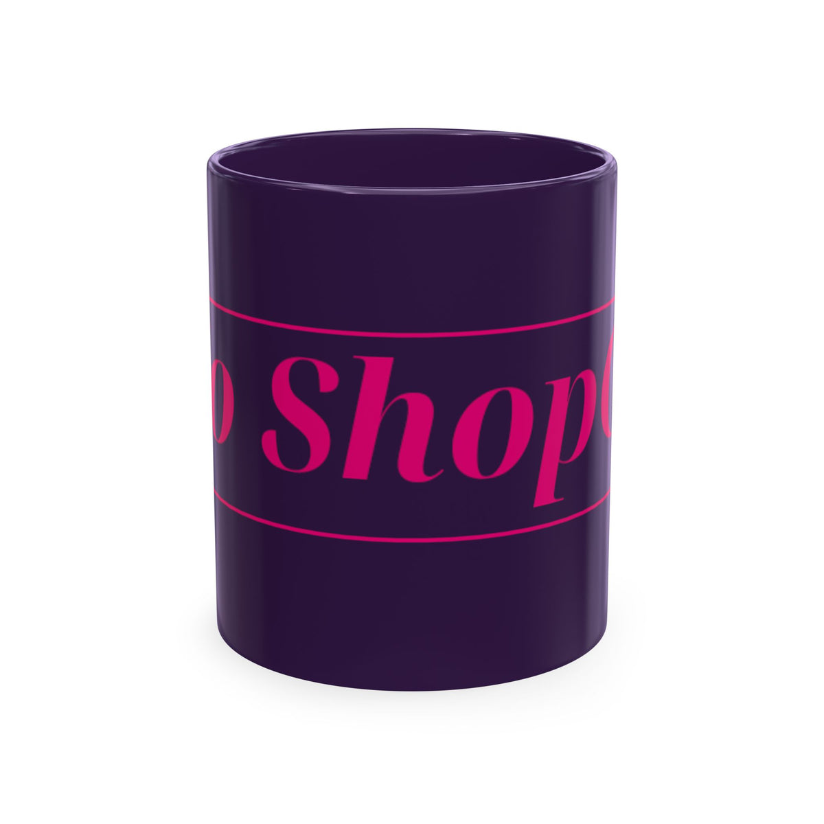 No ShopCo Logo 11oz mug, fuchsia logo – photo 9